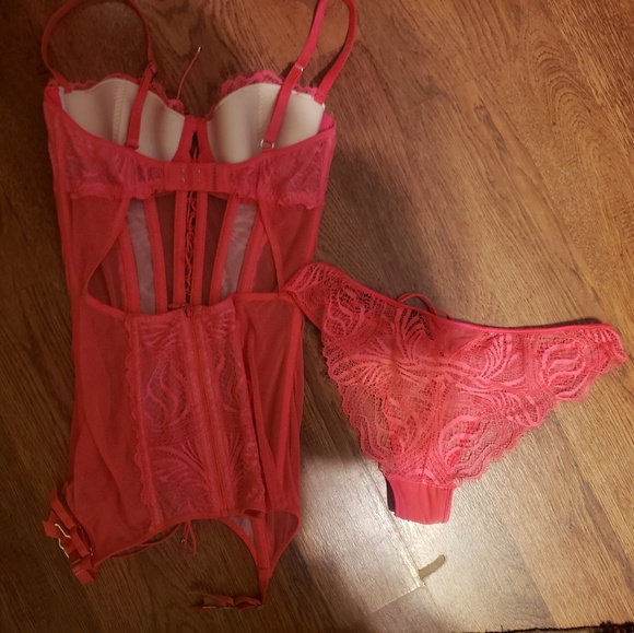 Victoria Secret angels lingerie teddy set. 34/M - Picture 2 of 5